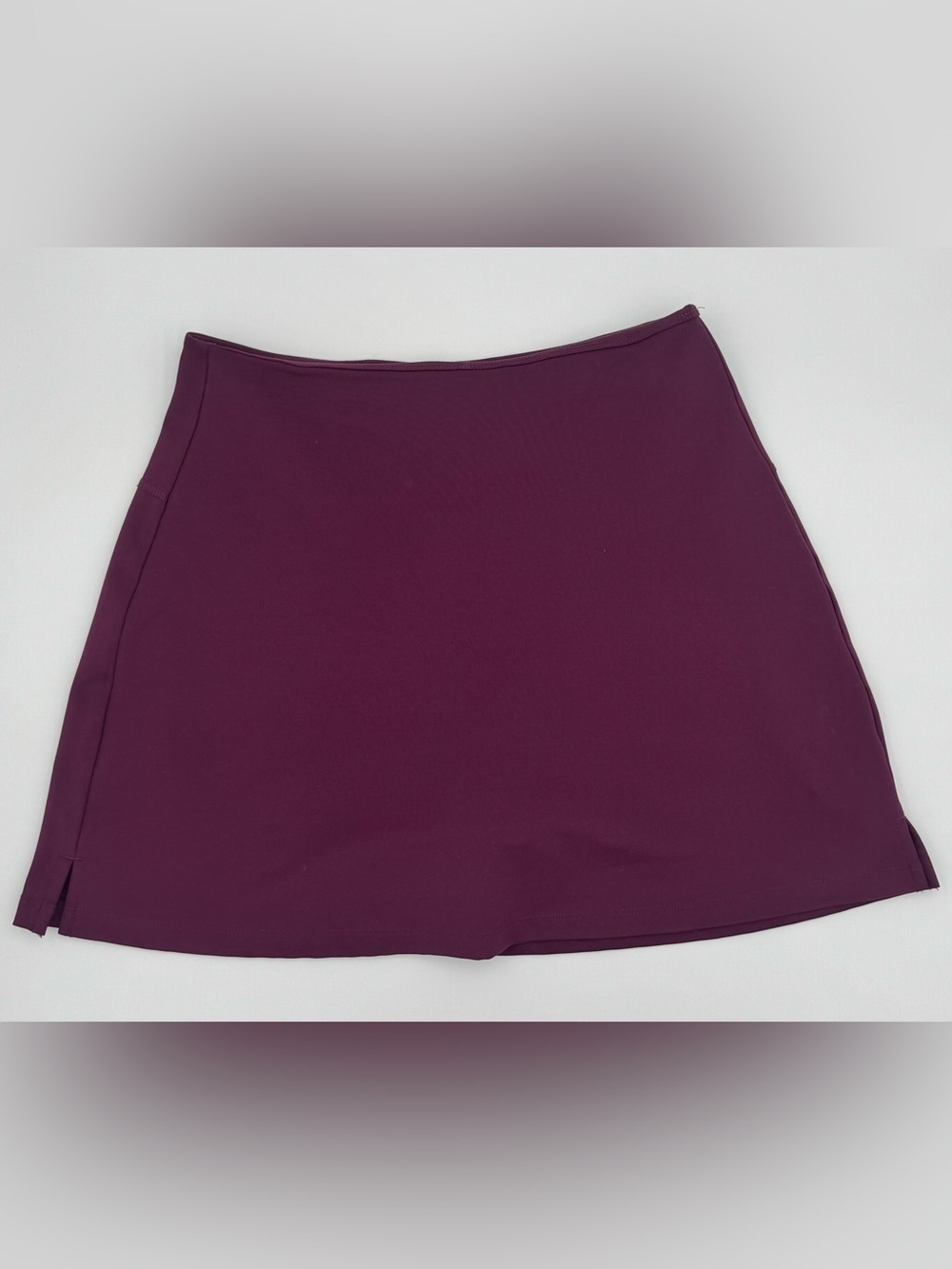 Girlfriend Collective Plum Athletic Skirt with Built-in shorts w pocket SEE PICS